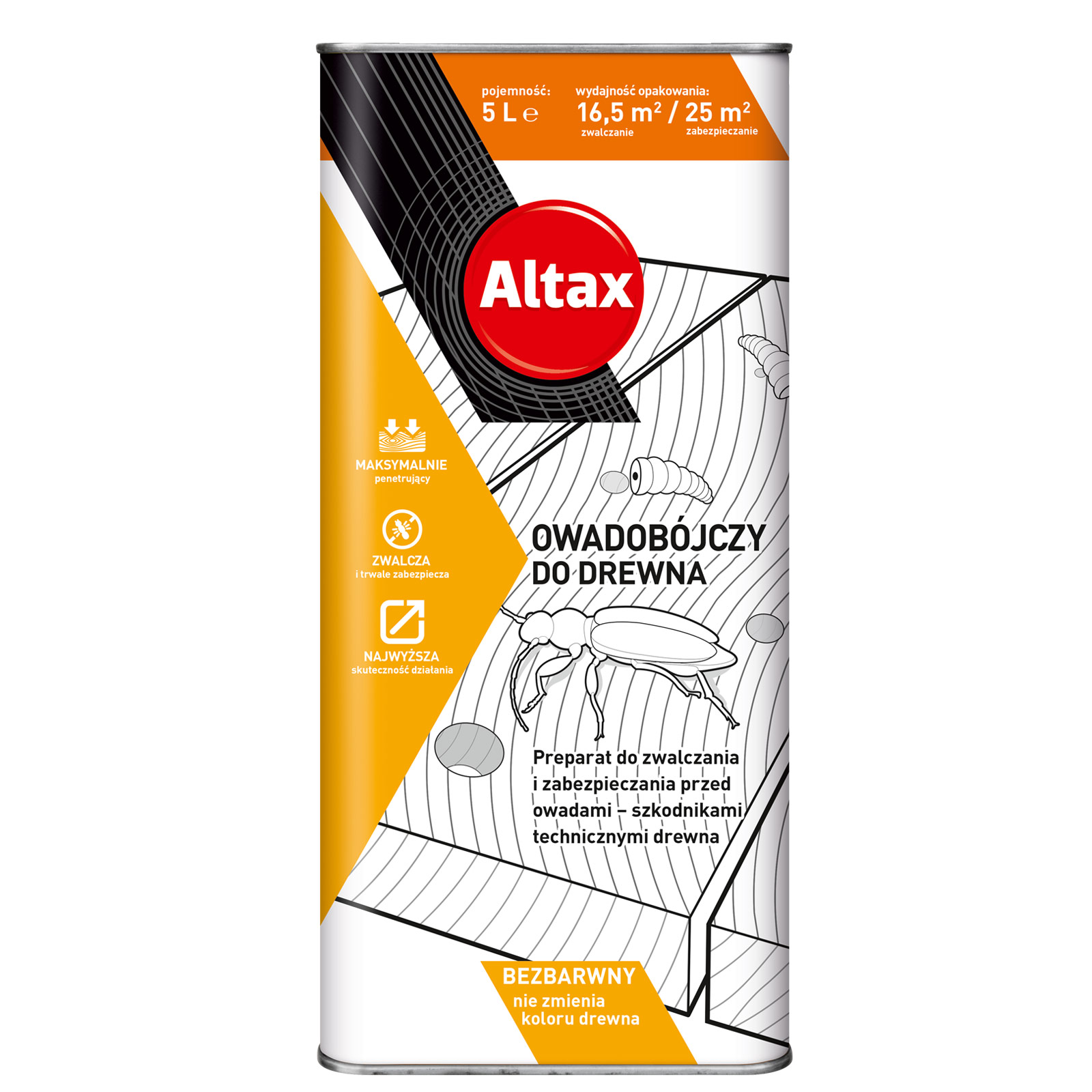 ALTAX – ხის ჭიის ( ხის მღრნელის) ანტისეპტიკური ინსექციდი – 5ლიტრი — ლაქები, ზეთები და წებოები